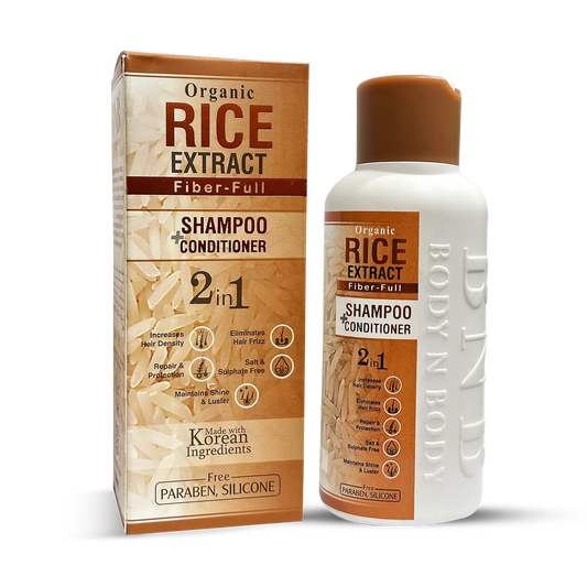 BodynBody Organic Rice Extract Shampoo + Conditioner
