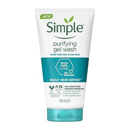Simple Daily Skin Detox Purifying Facial Wash 150ml