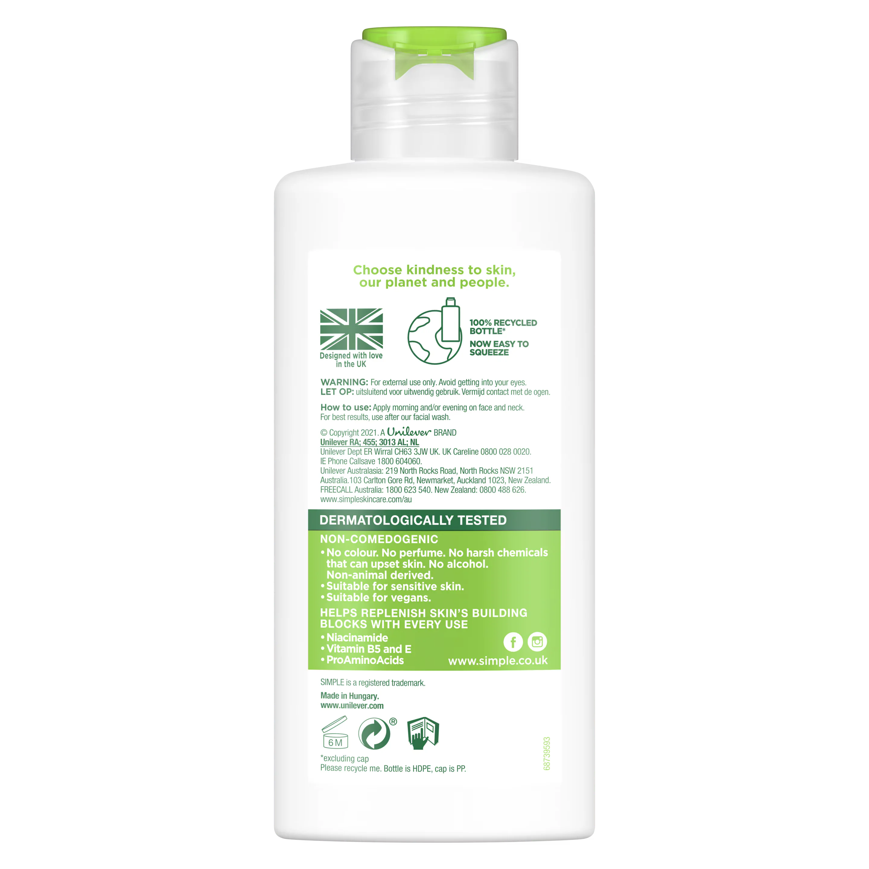 Simple Kind to Skin Replenishing Rich Moisturiser 125ml