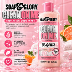 Soap & Glory Clean On Me Hydrating Body Wash Original Pink 500ml