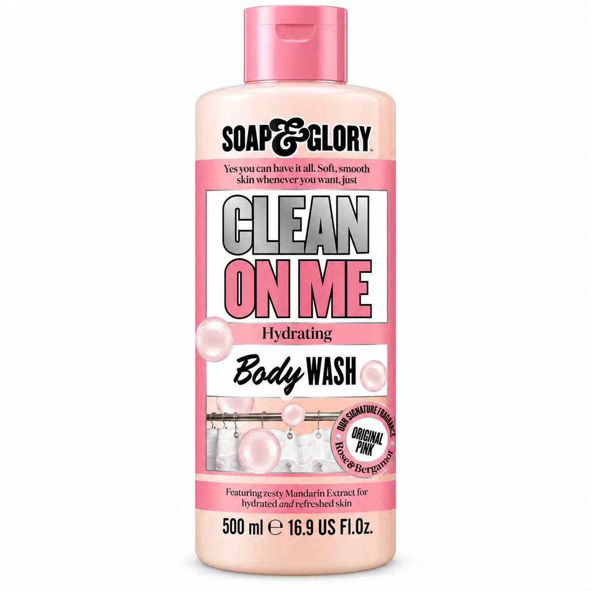 Soap & Glory Clean On Me Hydrating Body Wash Original Pink 500ml