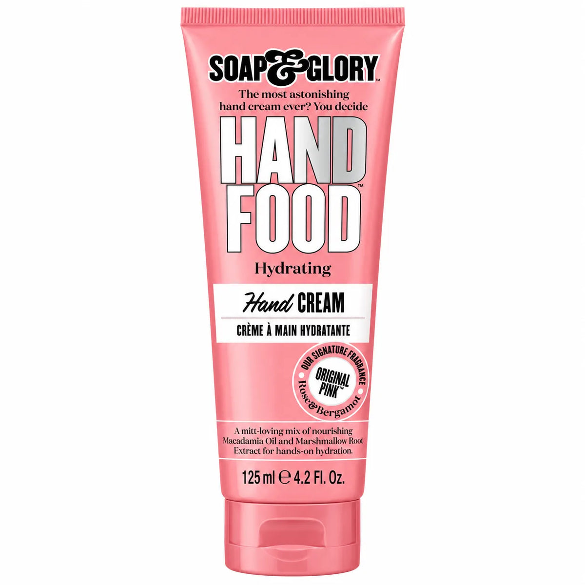 Soap & Glory Hand Food Hydrating Hand Cream Original Pink 125ml