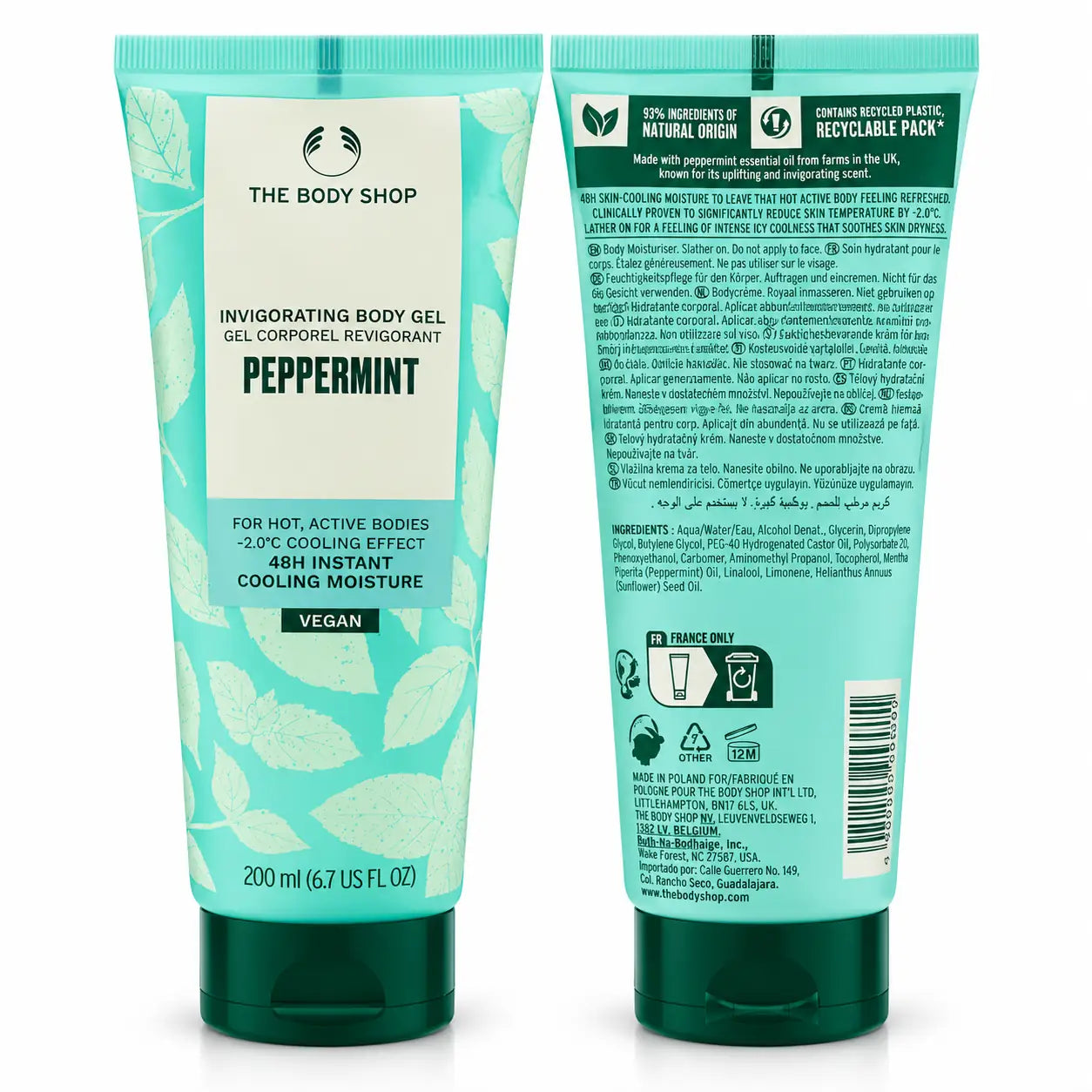 The Body Shop Peppermint Invigorating Body Gel 200ml