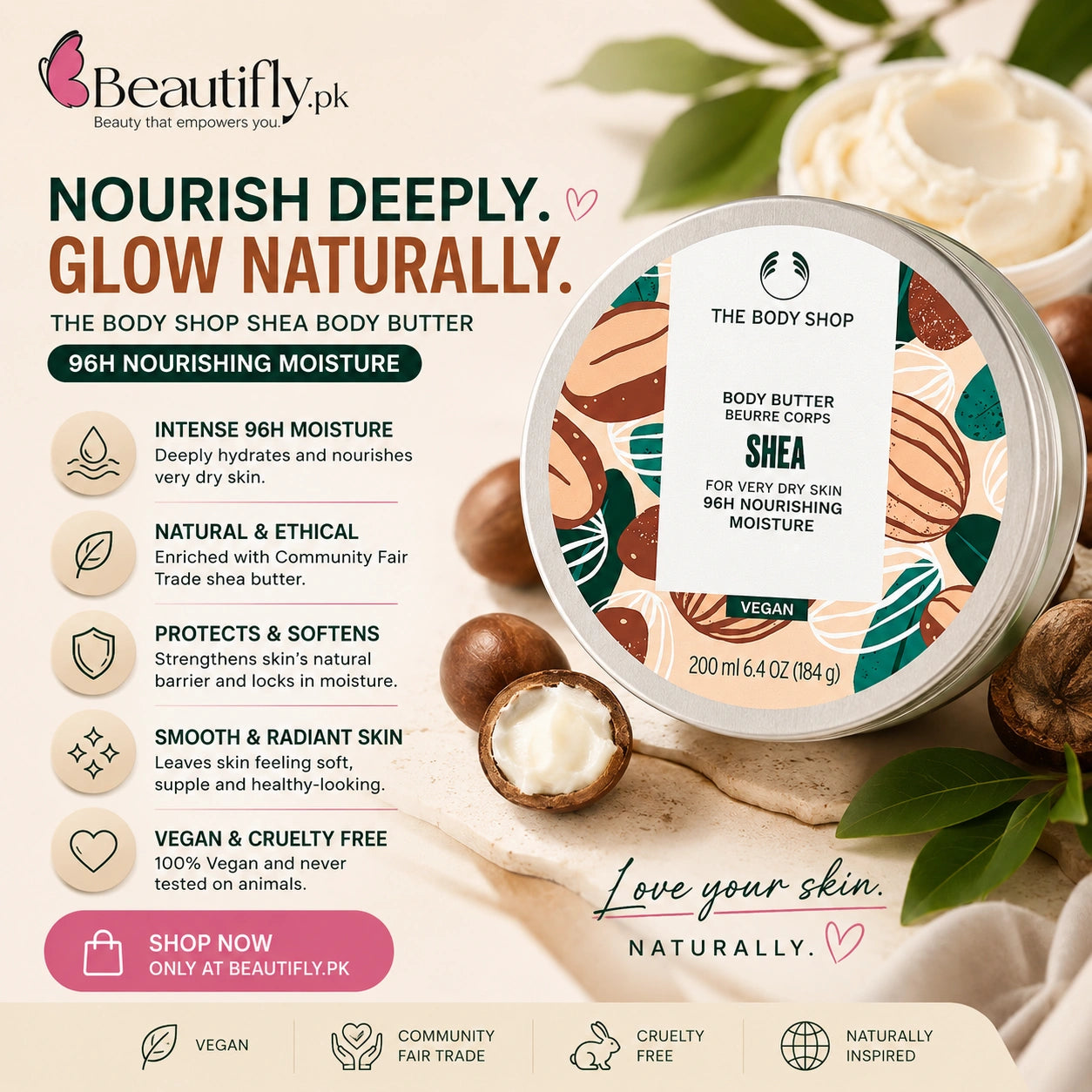 The Body Shop Shea Body Butter 200ml