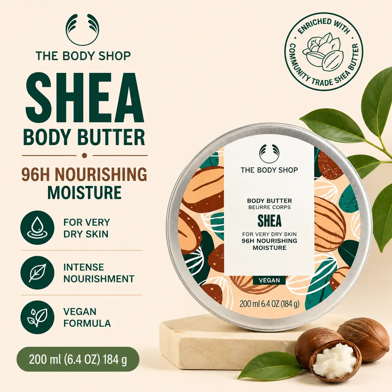 The Body Shop Shea Body Butter 200ml