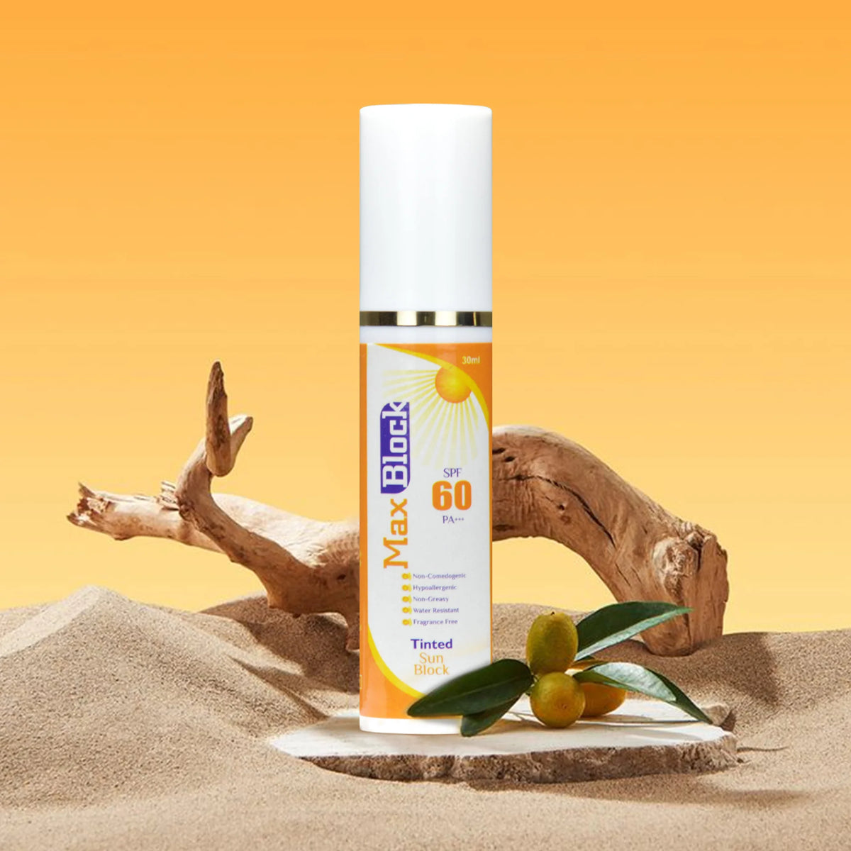 Quality Health Care Max block SPF 60 Tinted Sunblock 30ml
