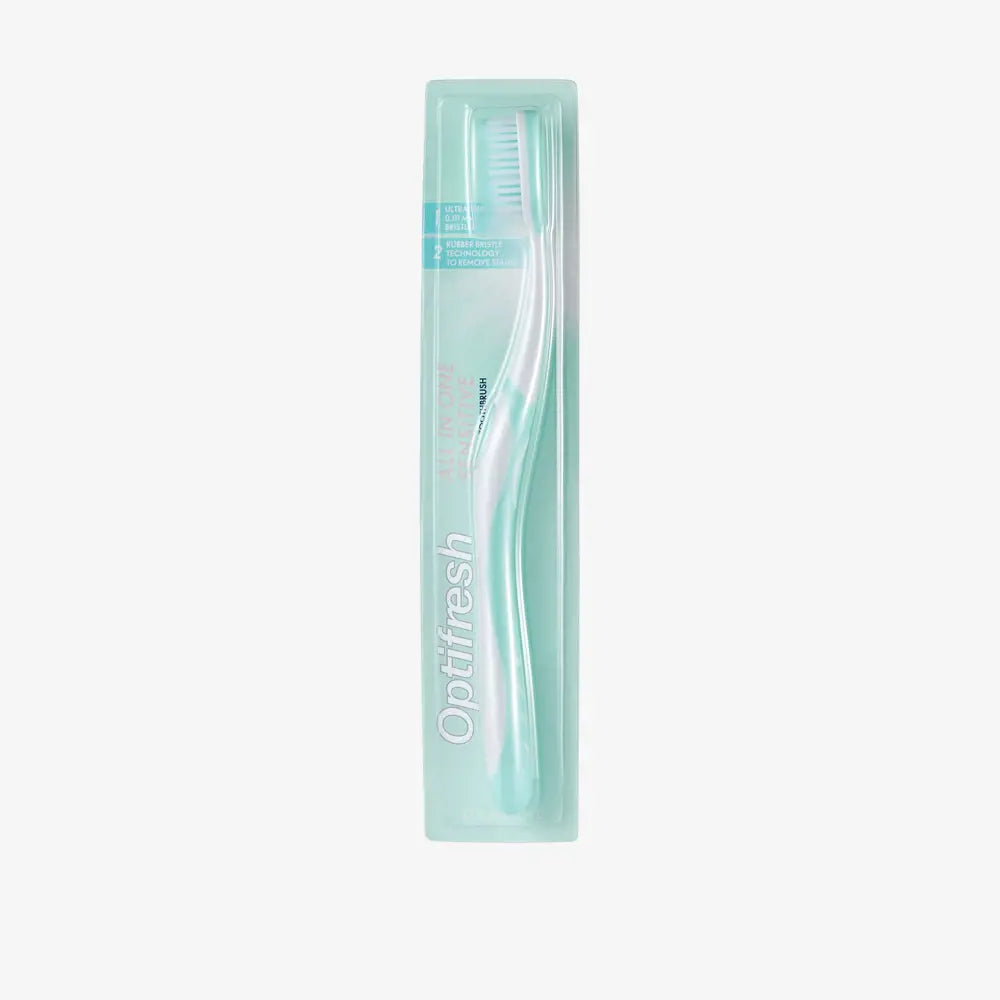Optifresh toothbrush in packaging on a white background