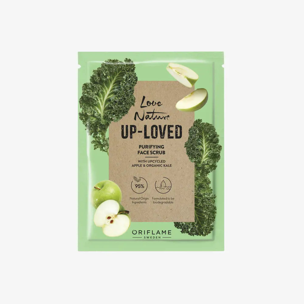 Oriflame Love Nature Up Loved Purifying Face Scrub with upcycled apple & organic kale 10 ML