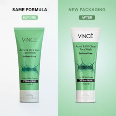 Vince Acne & Oil Clear Face Wash 75 ML