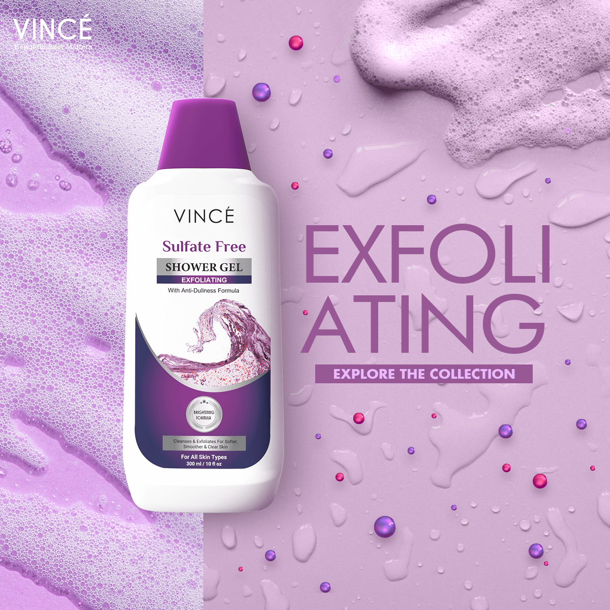 Vince Exfoliating Shower Gel
