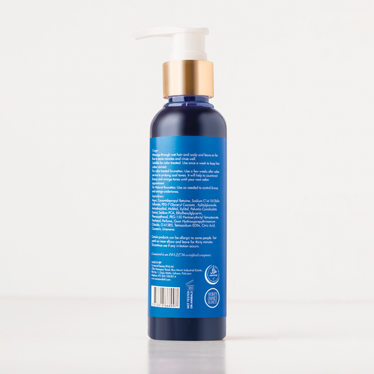 CoNatural Brilliance Blue Shampoo For Natural Brown Hair 150ml