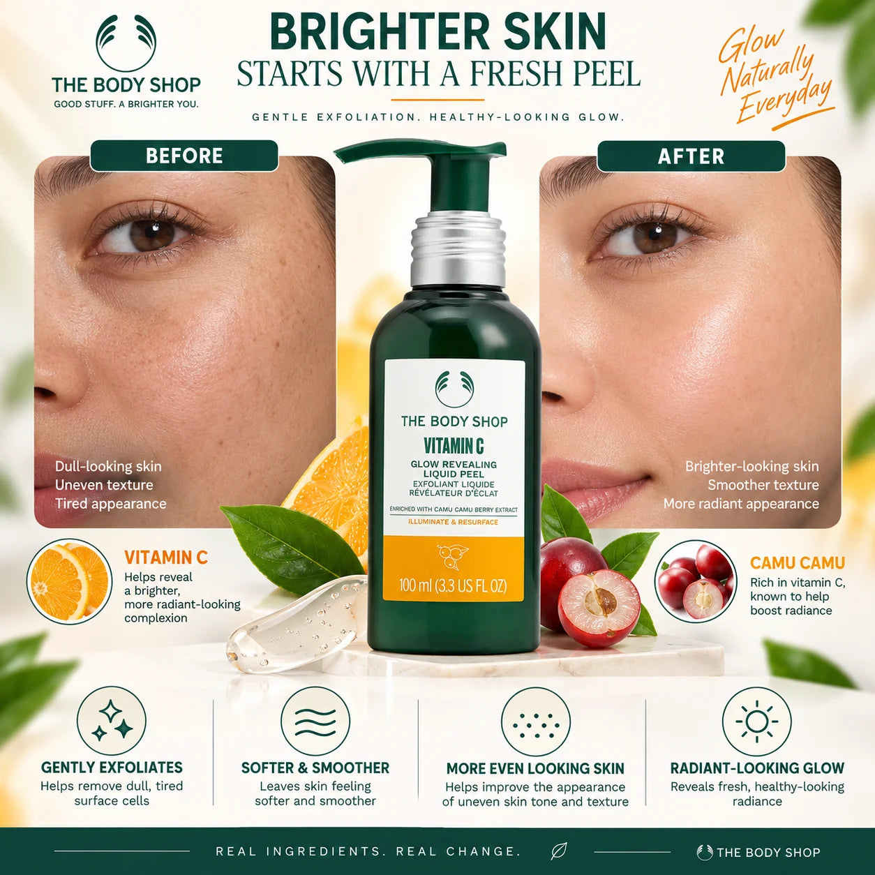 The Body Shop Vitamin C Glow Revealing Liquid Peel 100ml