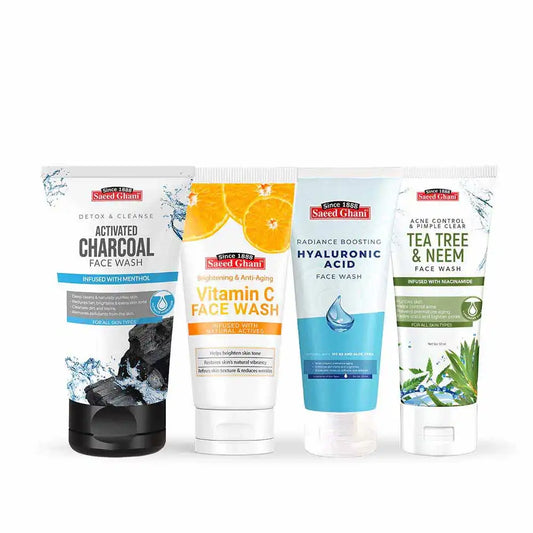 Saeed Ghani Bundle of 4 Face Washes 50ml