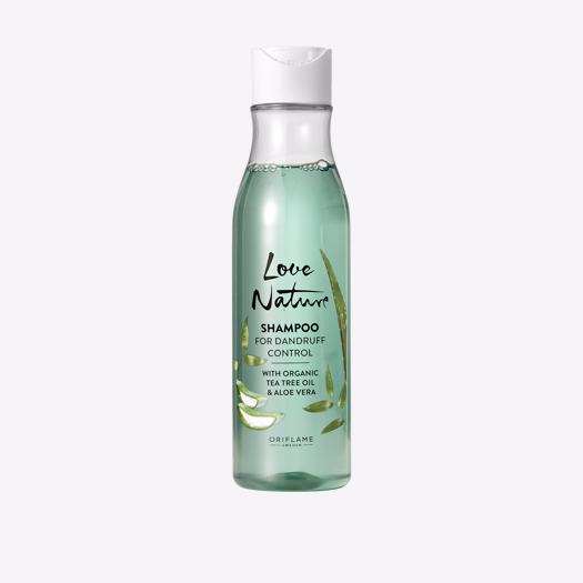 Oriflame Love Nature Shampoo For Dandruff Control with Organic Tea Tree Oil Aloe Vera 250 ML