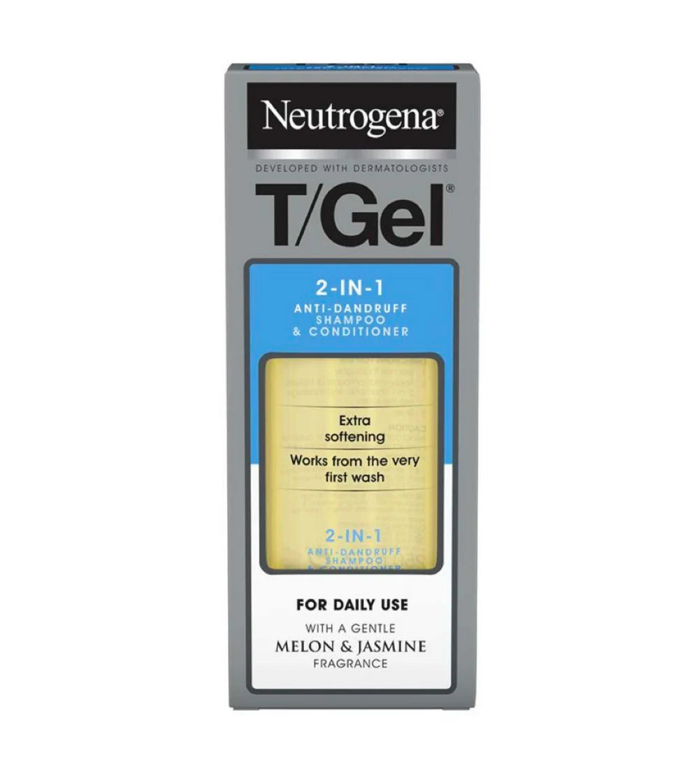 Neutrogena T/Gel 2-in-1 Anti-Dandruff Shampoo & Conditioner Melon & Jasmine 250ml