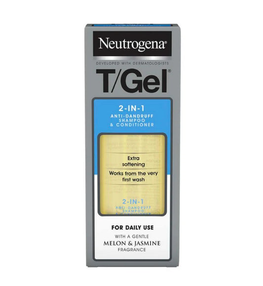 Neutrogena T/Gel 2-in-1 Anti-Dandruff Shampoo & Conditioner Melon & Jasmine 250ml