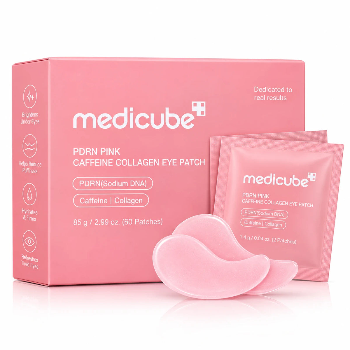 Medicube PDRN Pink Caffeine Collagen Eye Patch 60 Patches 85g