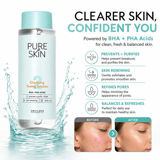 Oriflame Pure Skin Clarifying Toning Solution 150 ML