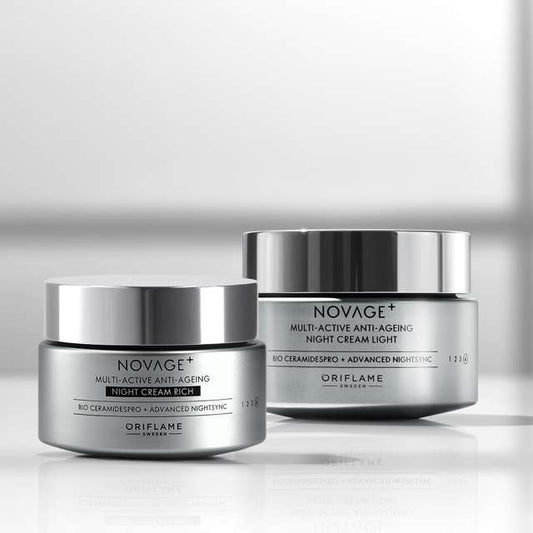 Oriflame Novage+ Multi Active Anti Ageing Night Cream Light 50 ML