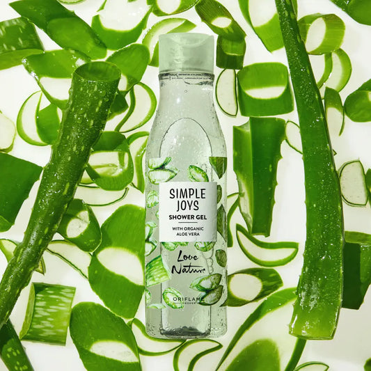 Oriflame Love Nature Simple Joys Shower Gel with Organic Aloe Vera 250 ML
