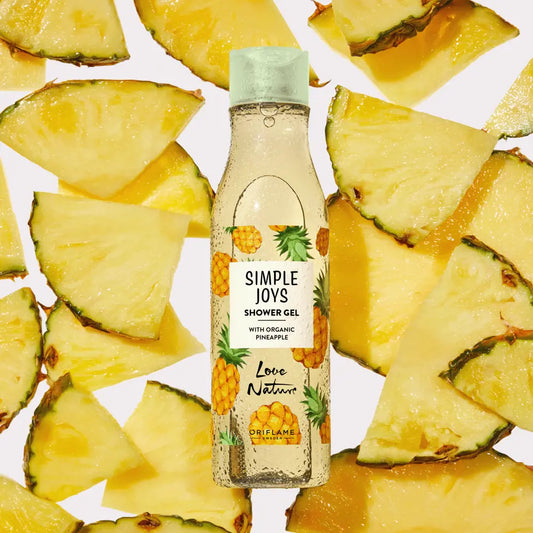 Oriflame Love Nature Simple Joys Shower Gel with Organic Pineapple 250 ML