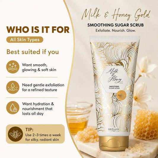 Oriflame Milk and Honey Gold Smoothing Sugar Scrub 200 ML